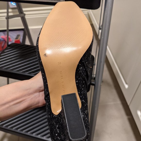 Charles and Keith Vintage Button Detail Calf Boots - Picture 5 of 9